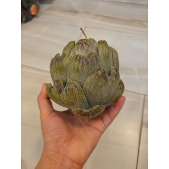 Vintage Artichoke Candle 4” X 4” - Picture 4 of 16